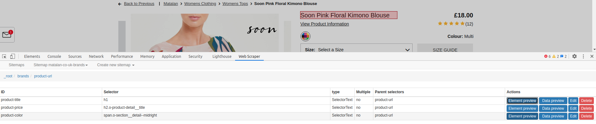 Creating-Product-Selectors-Information-Scraping-E-Commerce-Web-Scraper-Blog