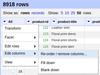 Data-Transformation-With-Open-Refine-Re-Order-Remove-Columns-Web-Scraper-Blog